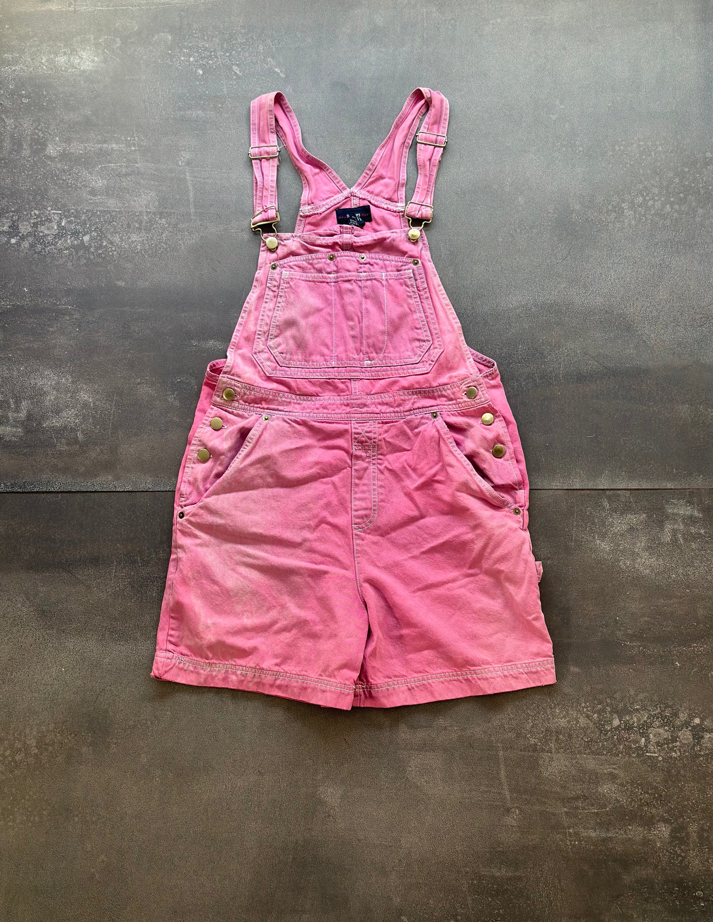 Vintage Pink Overalls (shorts)
