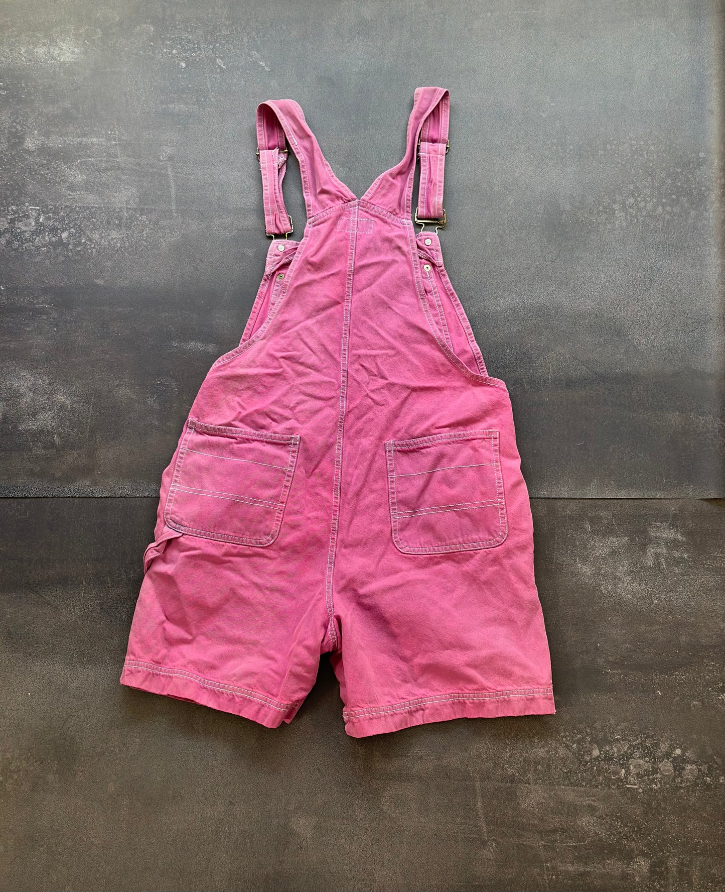 Vintage Pink Overalls (shorts)