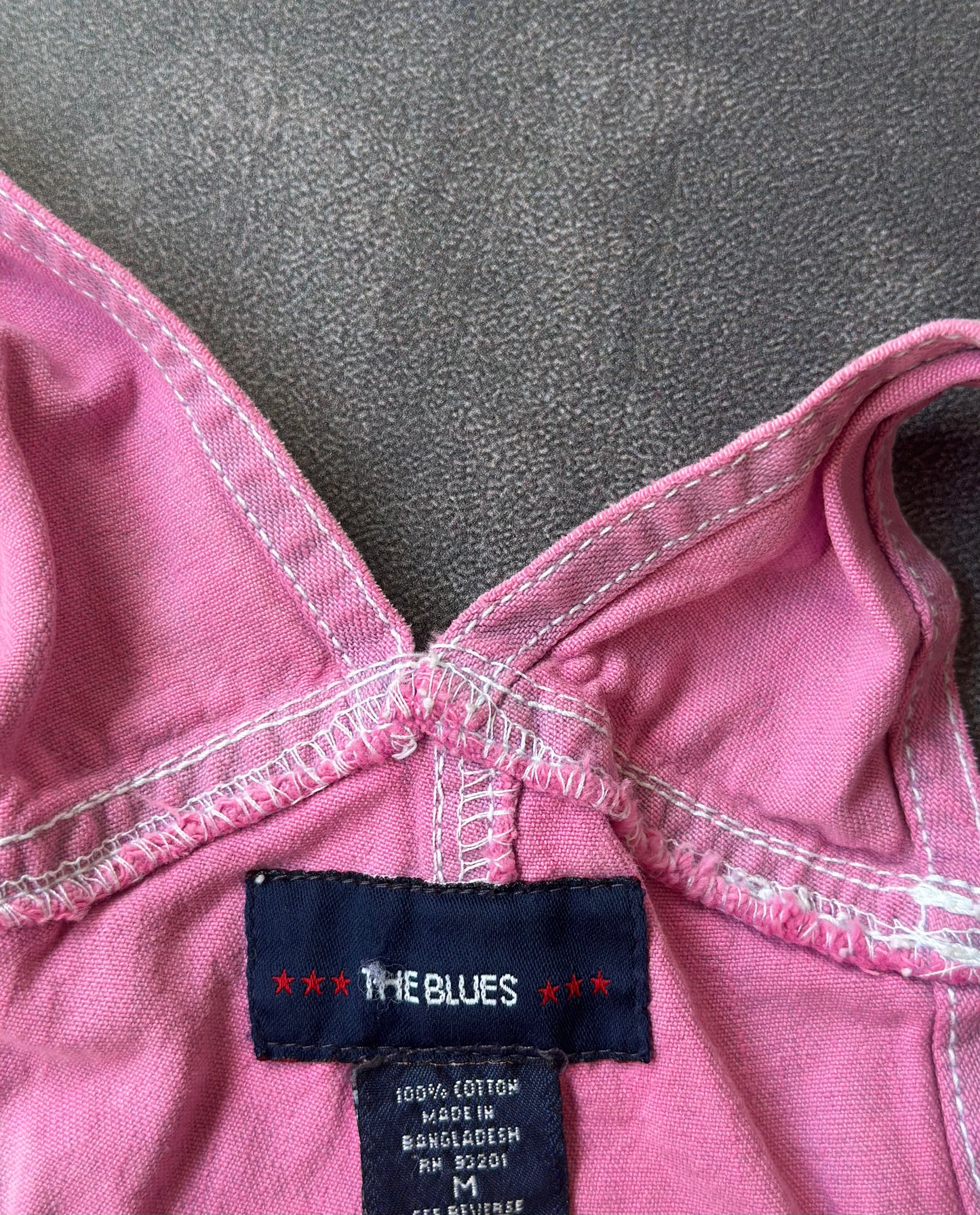Vintage Pink Overalls (shorts)