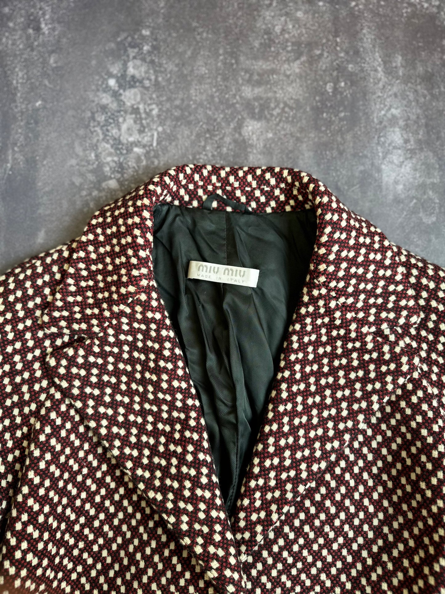 Designer Miu Miu Wool Coat