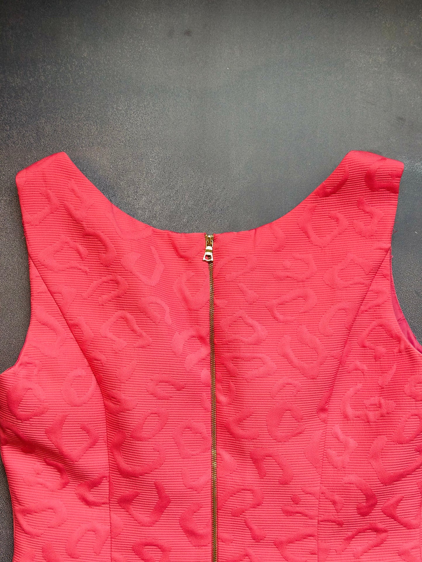 Designer Kay Unger Hot Pink Dress