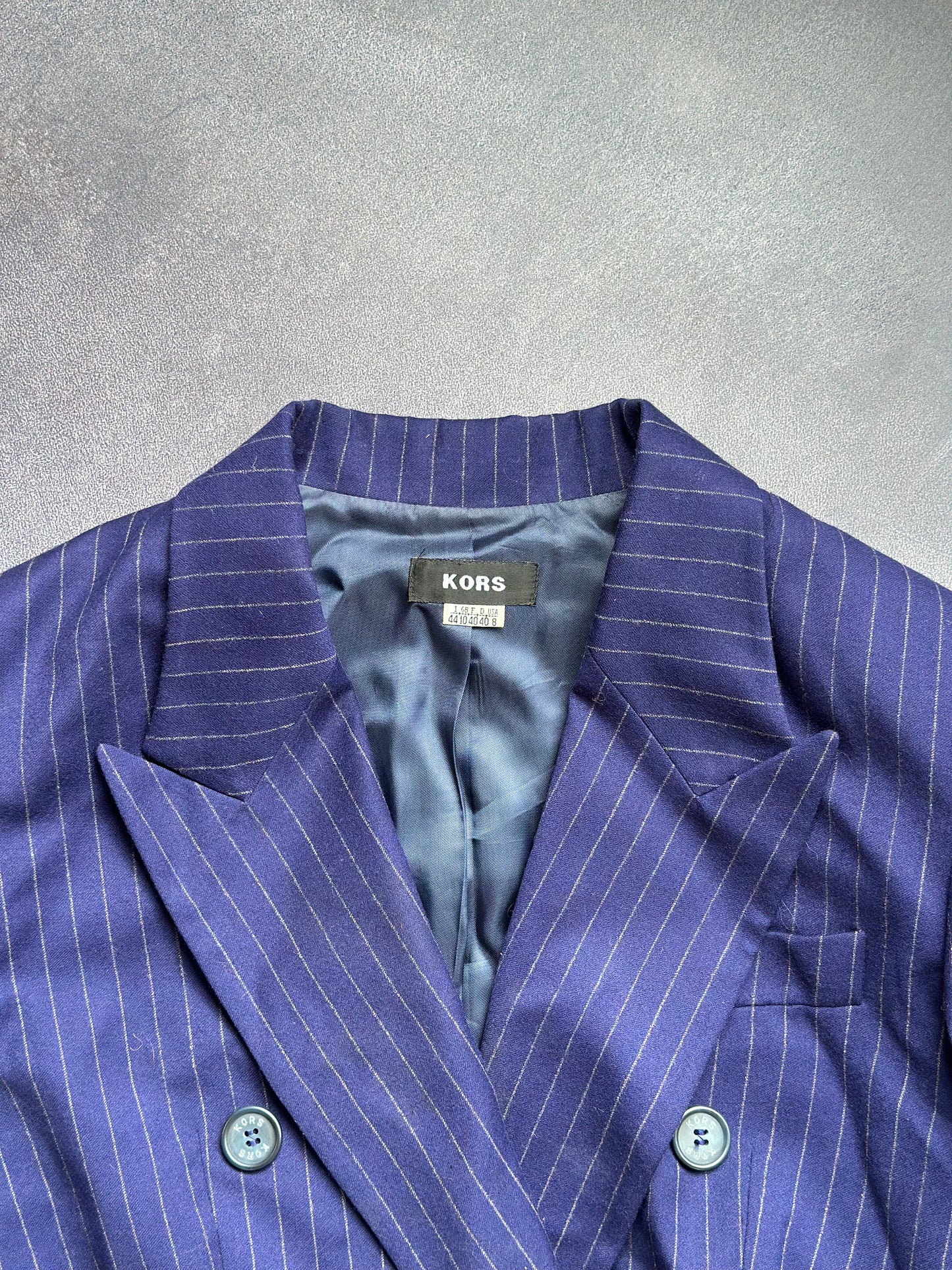 Vintage KORS Blue Pinstriped Blazer