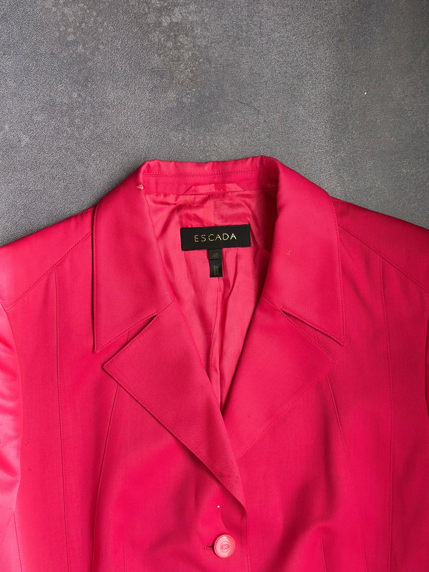 Vintage / Designer Escada Hot Pink Pant Suit