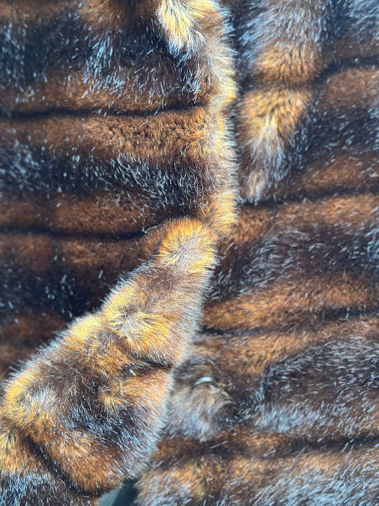 Vintage VN votre nom jeans faux fur Vest