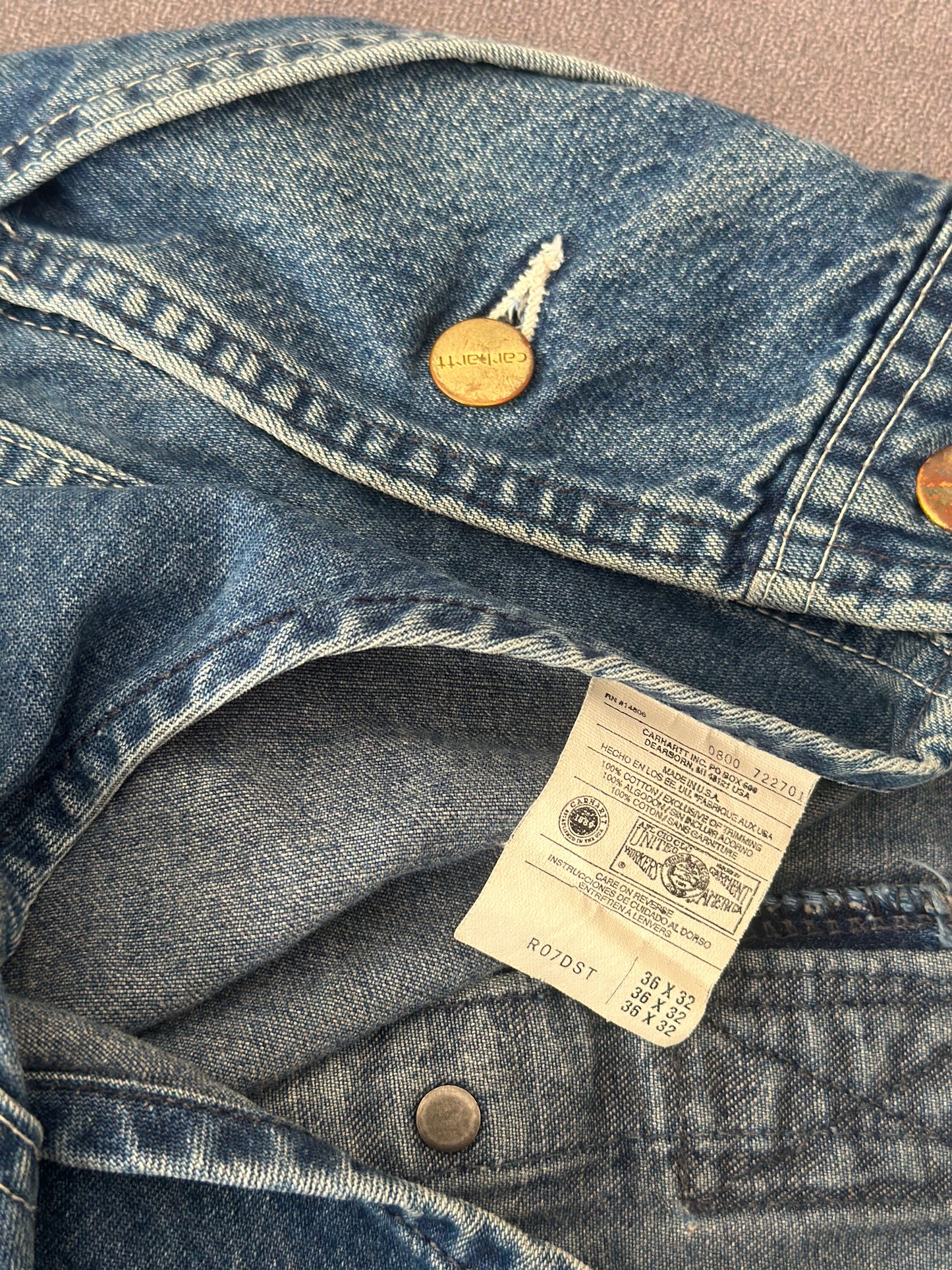 Vintage Carhartt Denim overalls