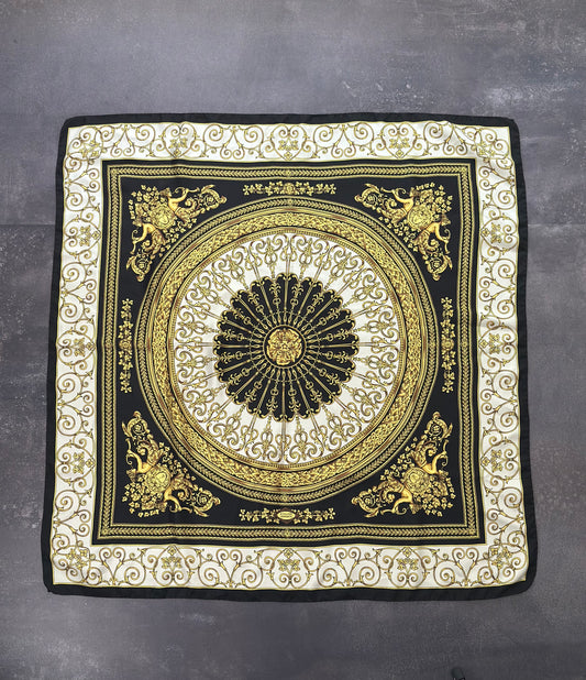Designer Versace Barocco Silk Scarf