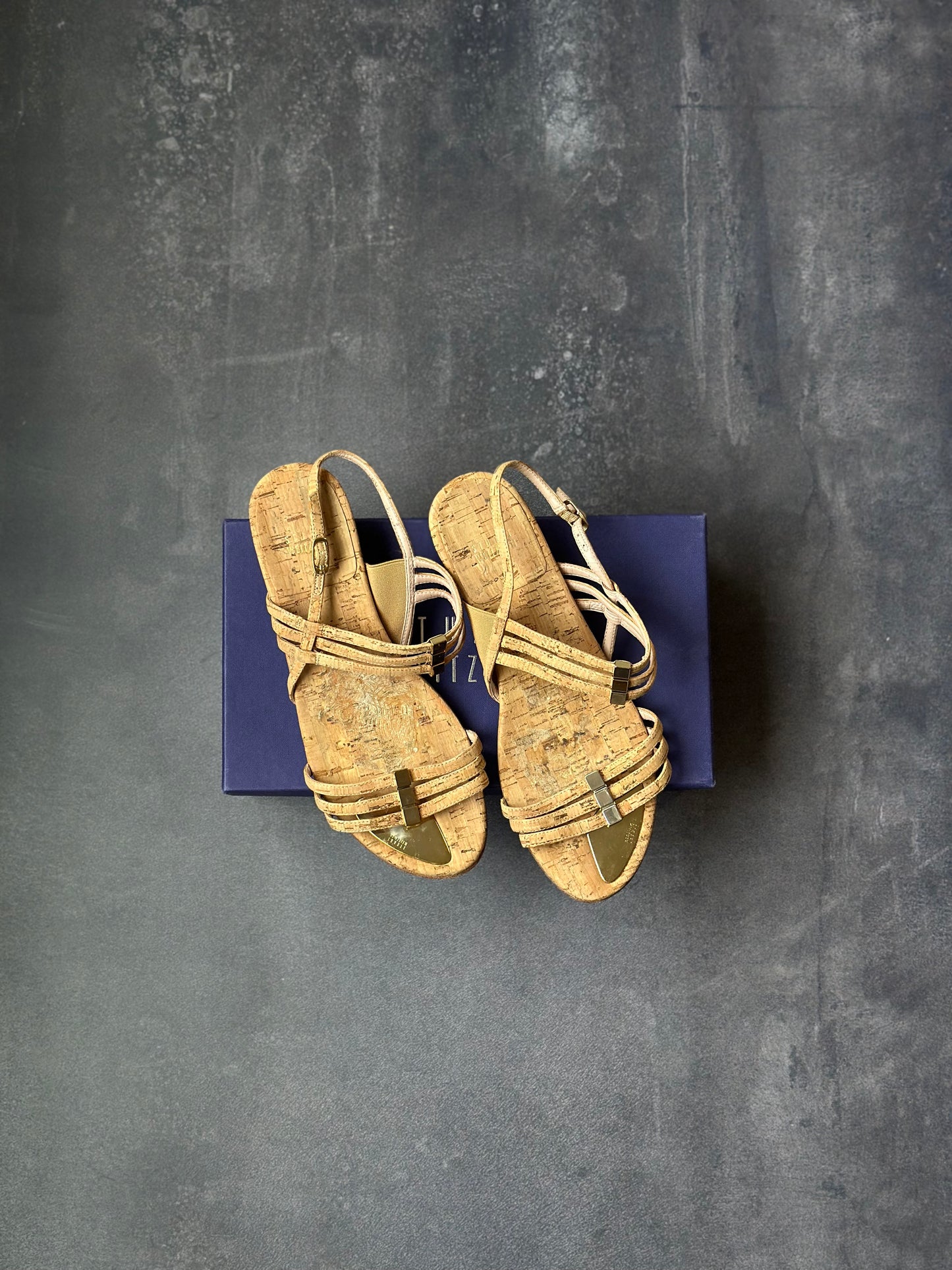 Designer Stuart Weitzman Wedges, Natural Cork