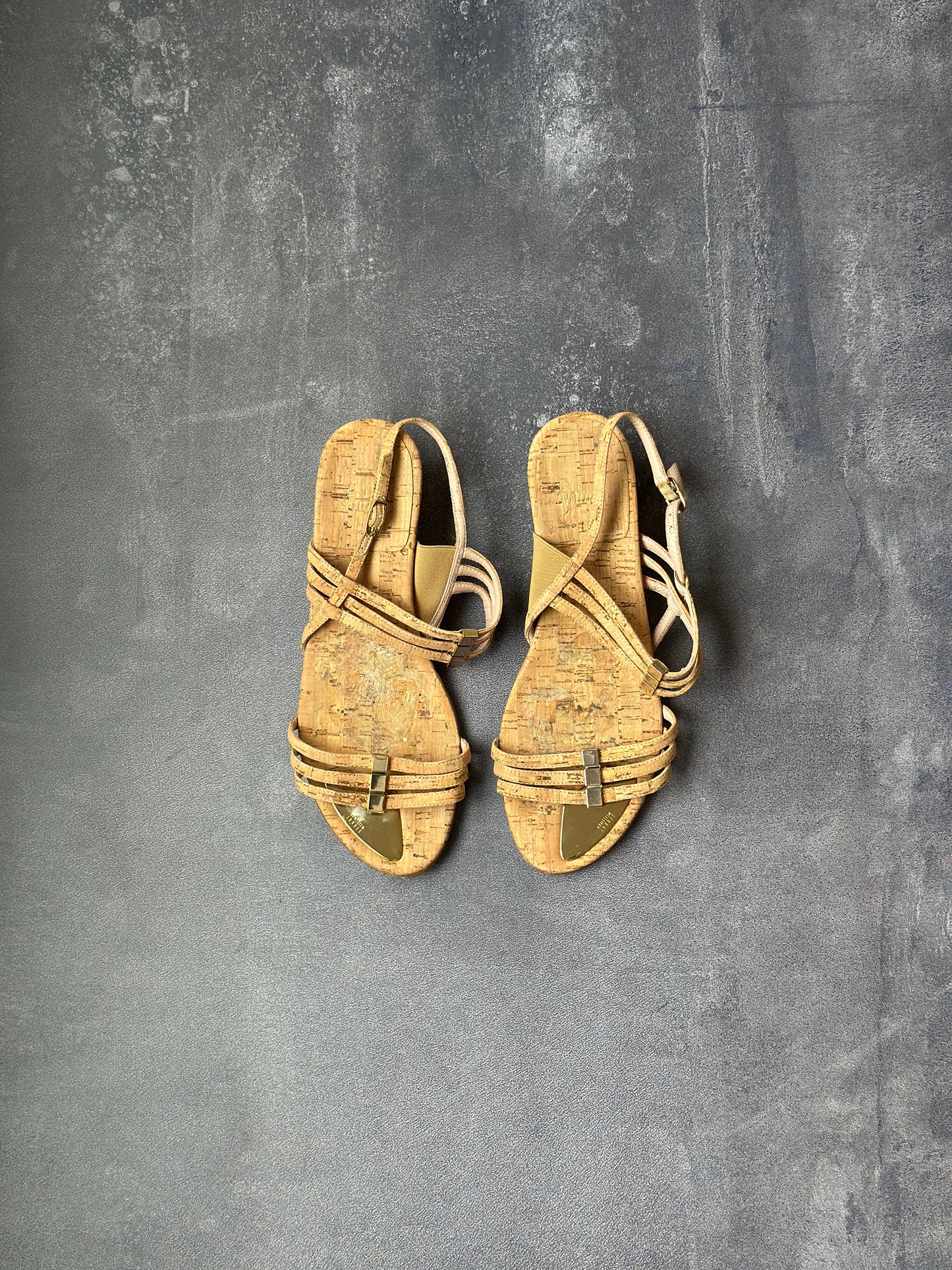 Designer Stuart Weitzman Wedges, Natural Cork