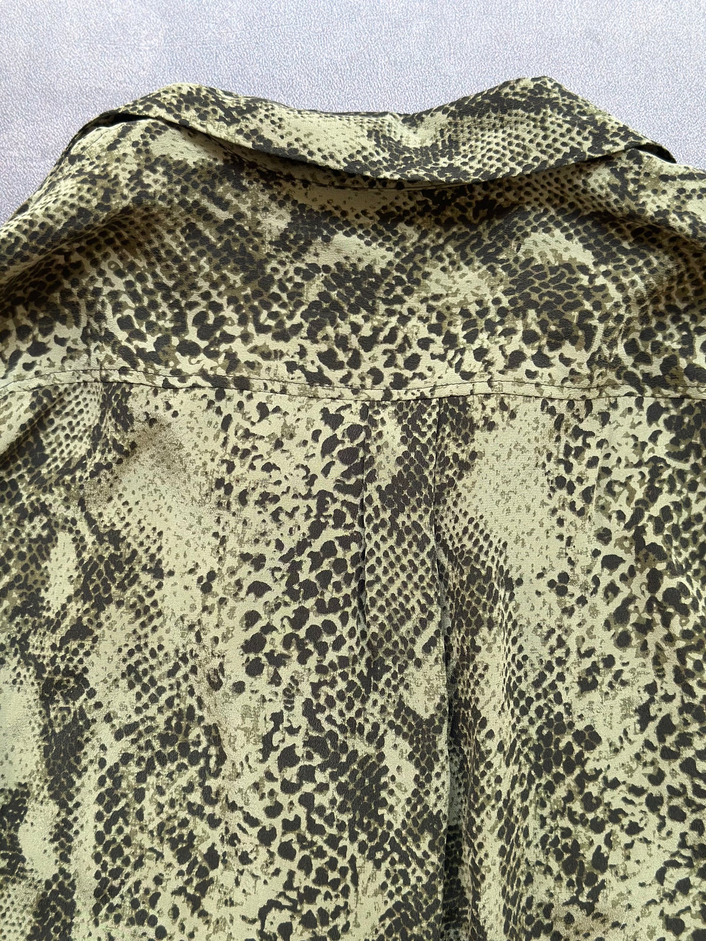 Designer Equipment Femme Green Silk Dress Shirt