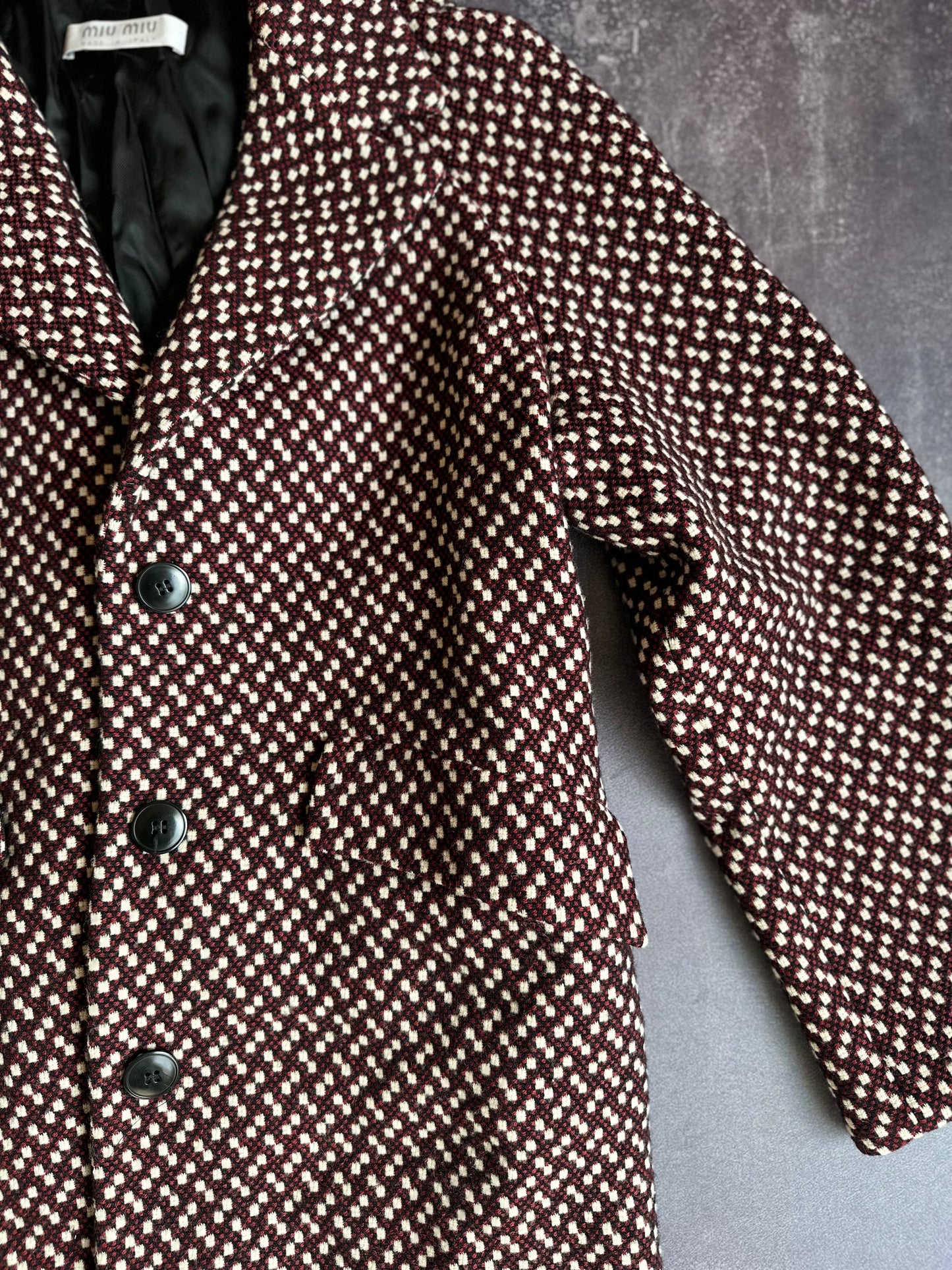 Designer Miu Miu Wool Coat
