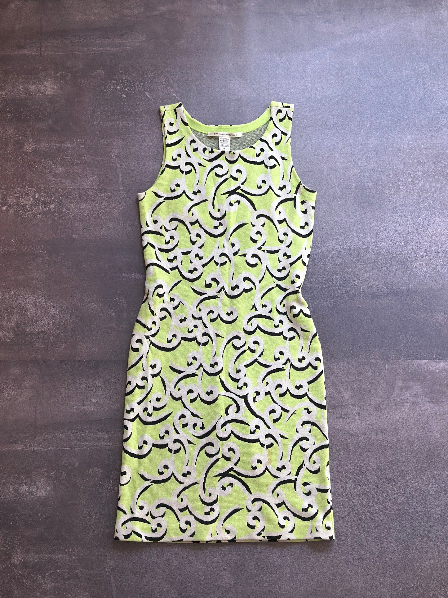 Designer DIANE von FURSTENBERG Green Mini Dress