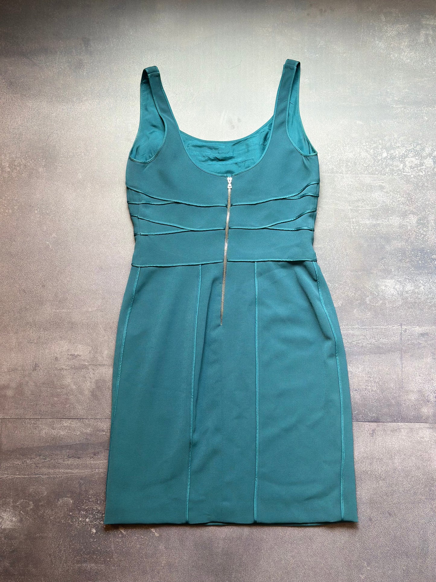 Designer Narciso Rodriguez Teal Mini Dress