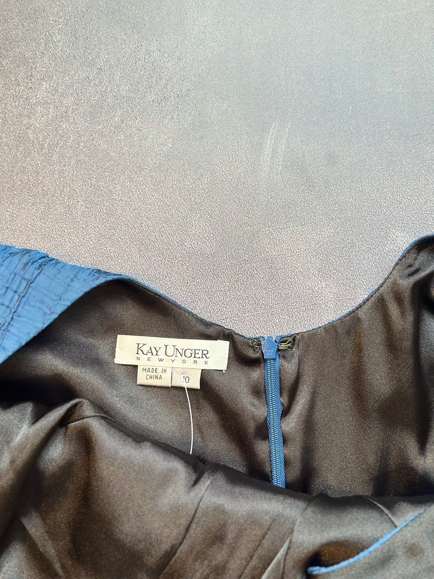 Designer Kay Unger Blue Mini Dress w/ Tags
