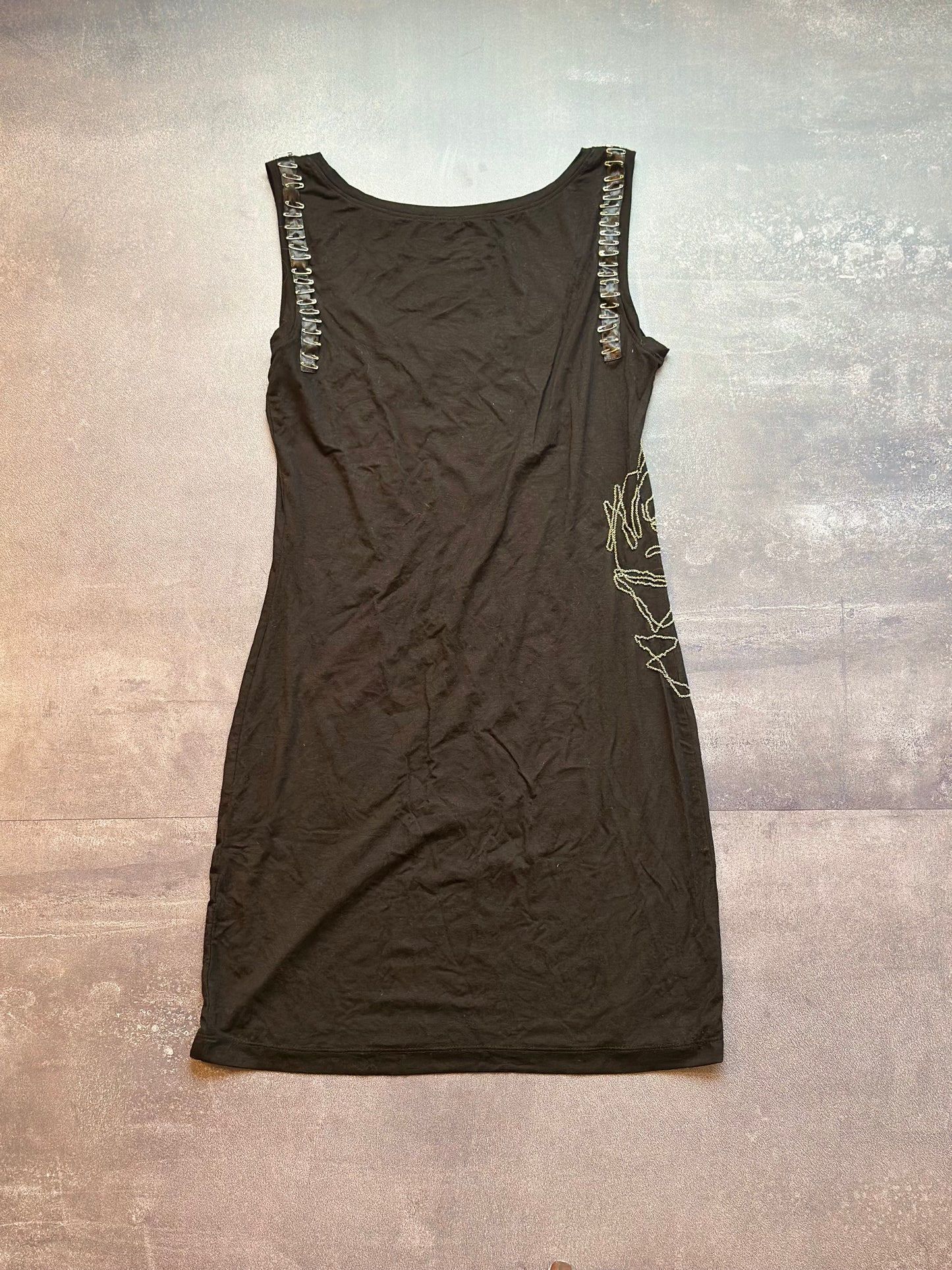 Designer Royal Underground Black Mini Dress