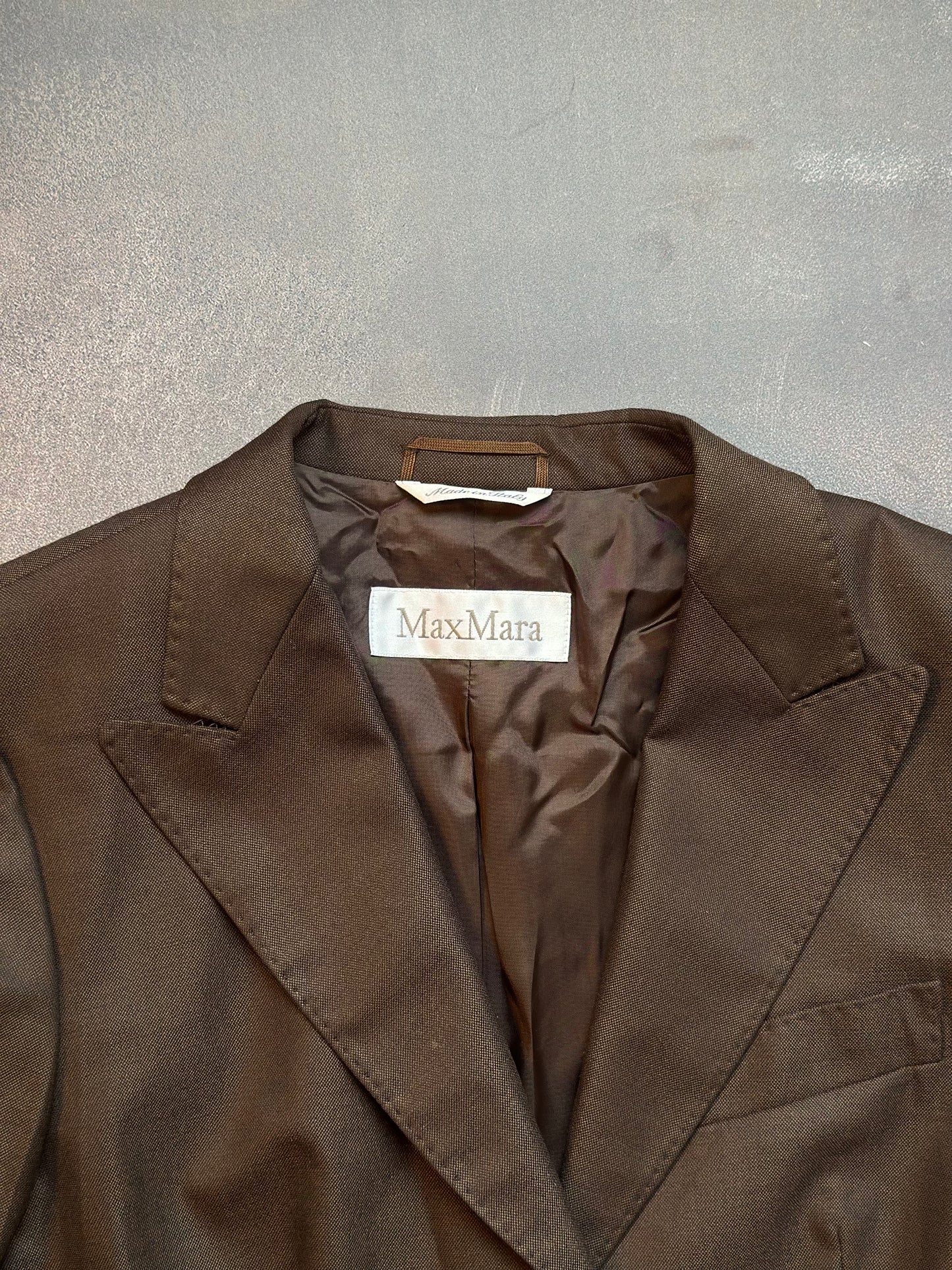 Designer Max Mara Brown Blazer