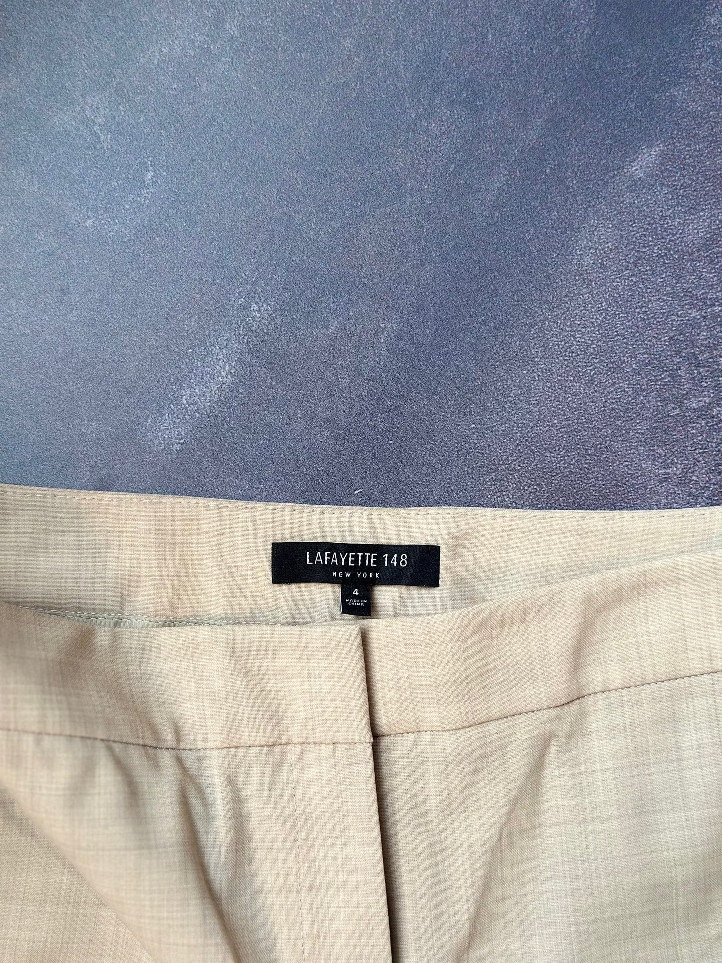 Designer Lafayette 148 Beige Pants