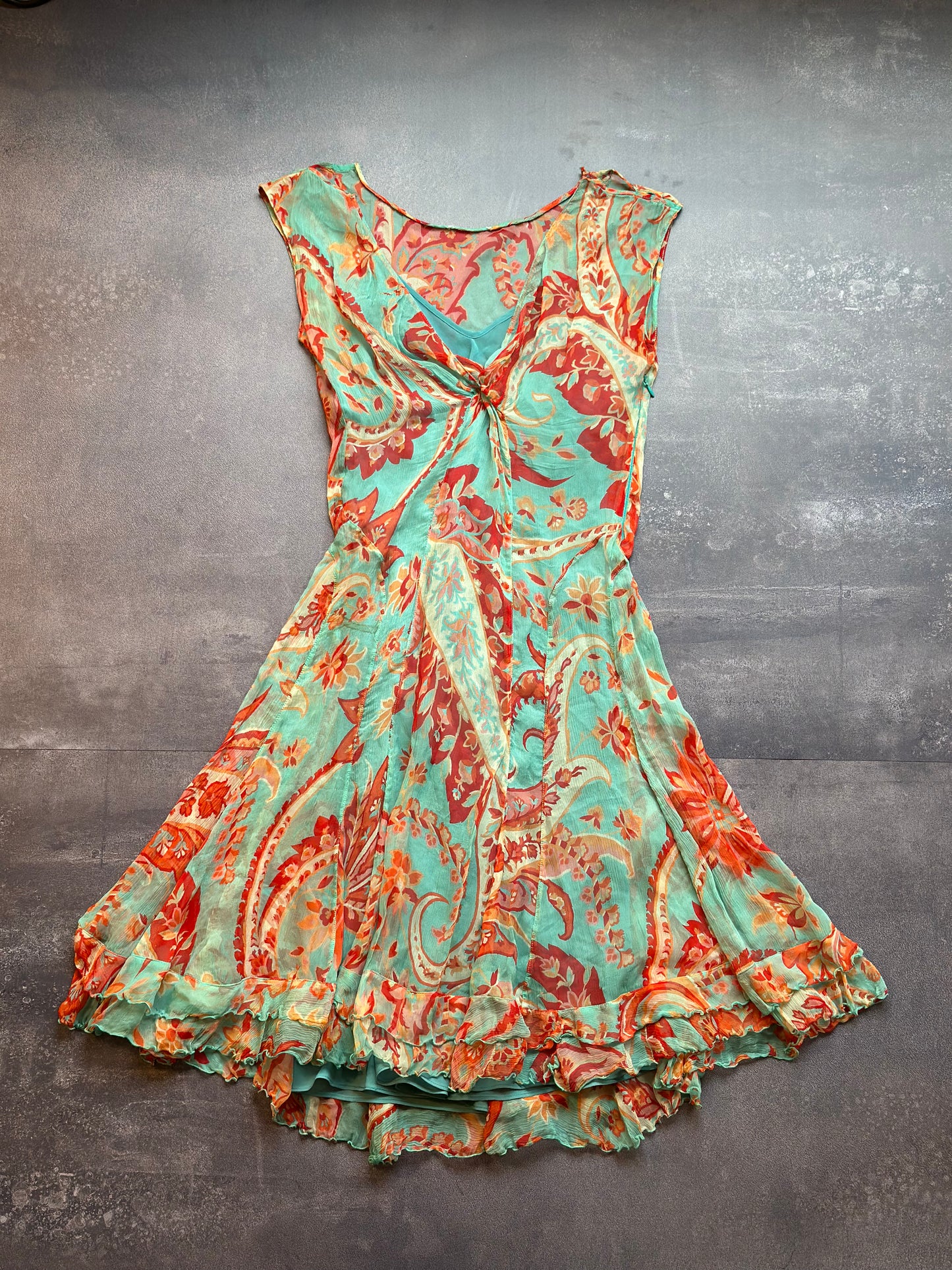 Designer Blumarine 100% Silk Mini Dress